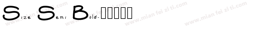 Size Semi Bold字体转换